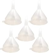 ACCURATE Clear Plastic Funnel 14 cm for Bottle Filling & Lab Use