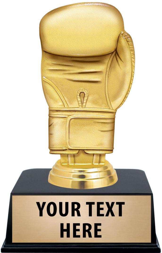 Buy Crown Awards Boxing Trophies with Custom Engraving, 6" Personalized Gold Boxing Glove Trophy