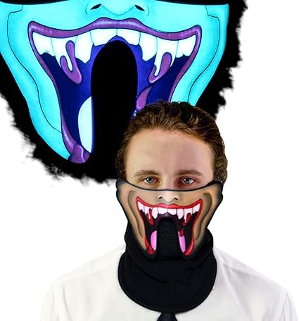 Amazon Com Purge Mask Light Up Led Music Masks Costume Incredibles Sound Activated Mask For Dancing Riding Party Toys Games