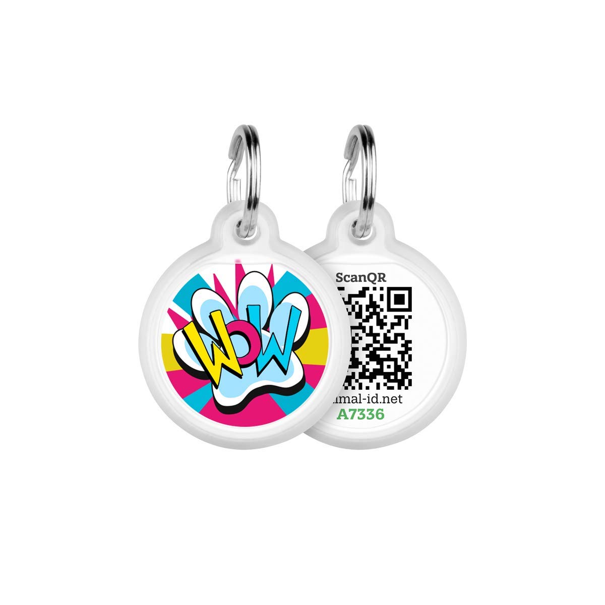 Tags for Dogs - Small Dog Tag & Cat Tag - GPS Pet Id Tag - Scannable Qr Code Pet Tags for Location -