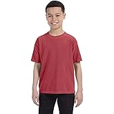Comfort Colors C9018 Youth Ringspun Garment-Dyed T-Shirt - Crimson - M