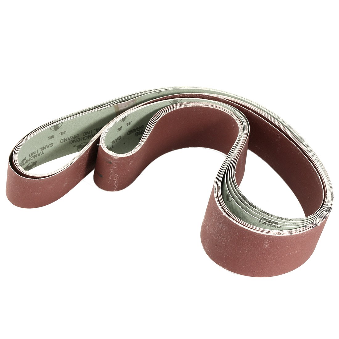 Sourcingmap 2-Inch x 72-Inch Aluminum Oxide Sanding Belt 600 Grits Sandpaper Flush Joint for Belt Sander 6pcs