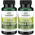 Swanson Rhodiola Rosea Root - Adaptogenic Herb Supplement Promoting Mood Balance & Stress Support - Natural Formula for Energy Support - (100 Capsules, 400mg Each) (2 Pack)