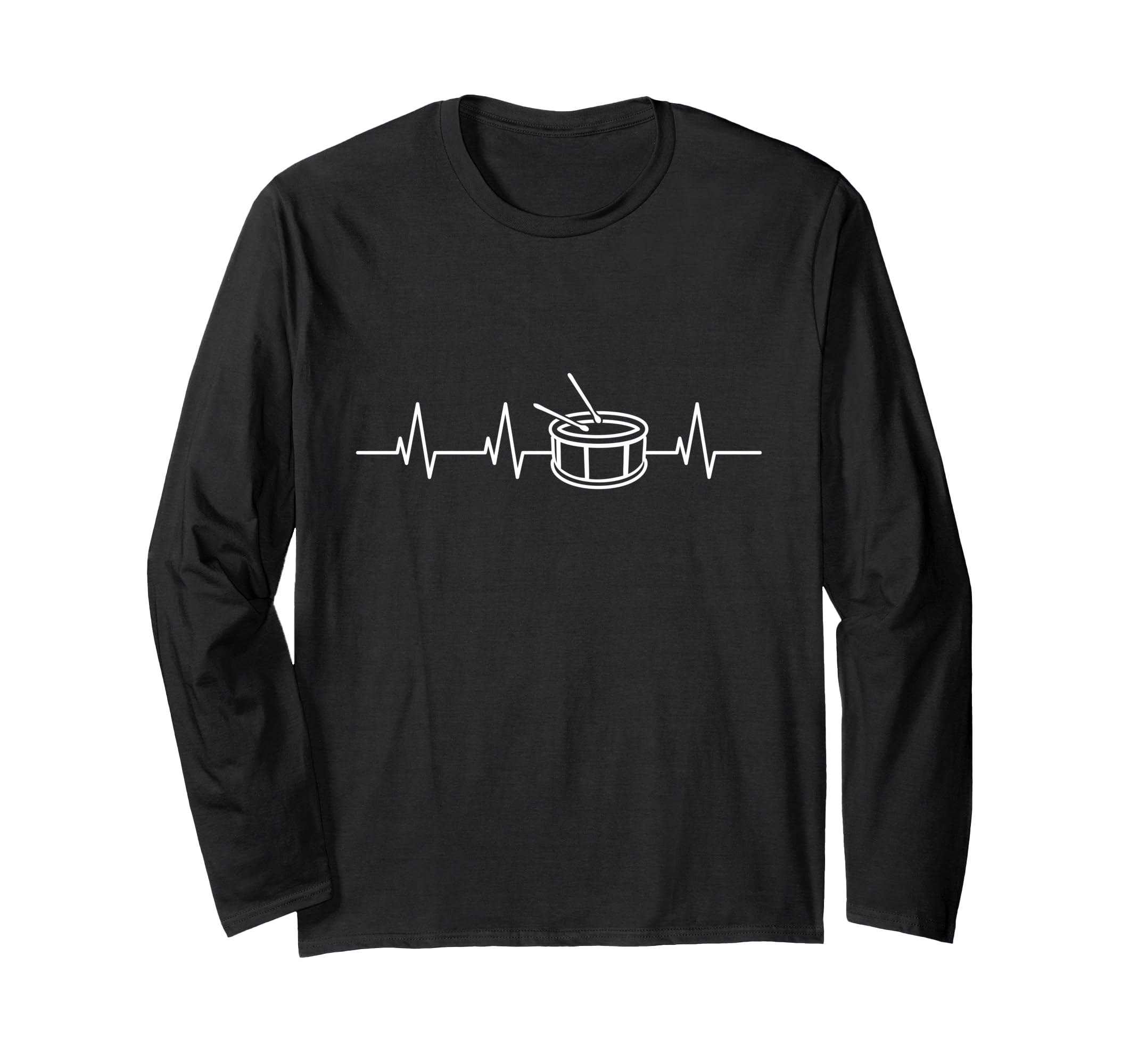 Drum Heartbeat Stirring Drum Paradet Drum Marching Drum Long Sleeve T-Shirt