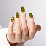 MAYCHAO Jelly Gel Nail Polish 15ML Green Soak Off UV LED Translucent view 4