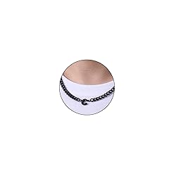 DuoDiner C Letter Necklace Initial Cuban Link Chain