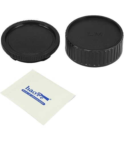 Set Copriobiettivo Posteriore E Tappo Corpo Per Attacco Contax Yashica C/Y – In Plastica Resistente, Nero