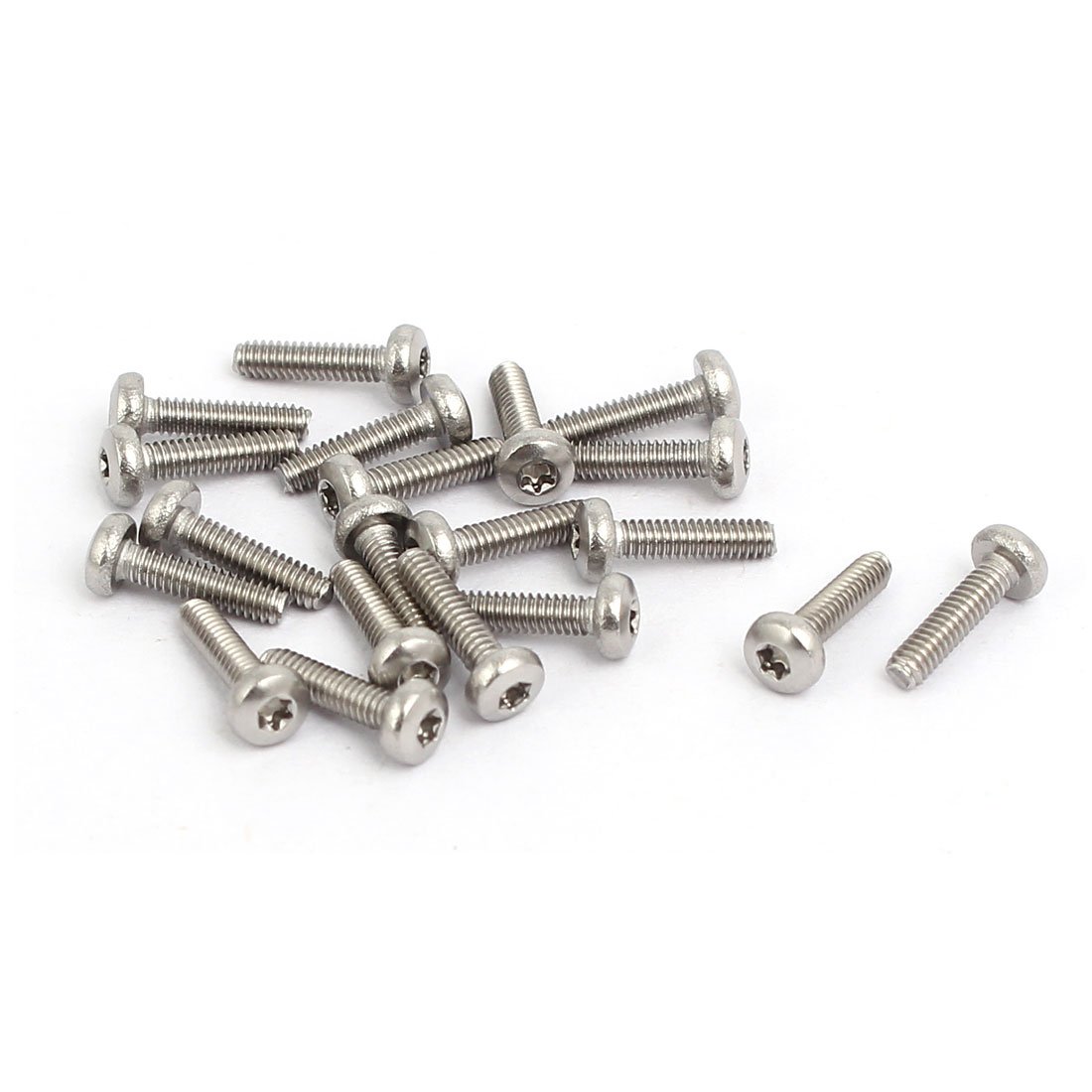 Sourcingmap M2 x 8mm 304 Stainless Steel Torx Pan Head Screws Bolts Fasteners 20pcs