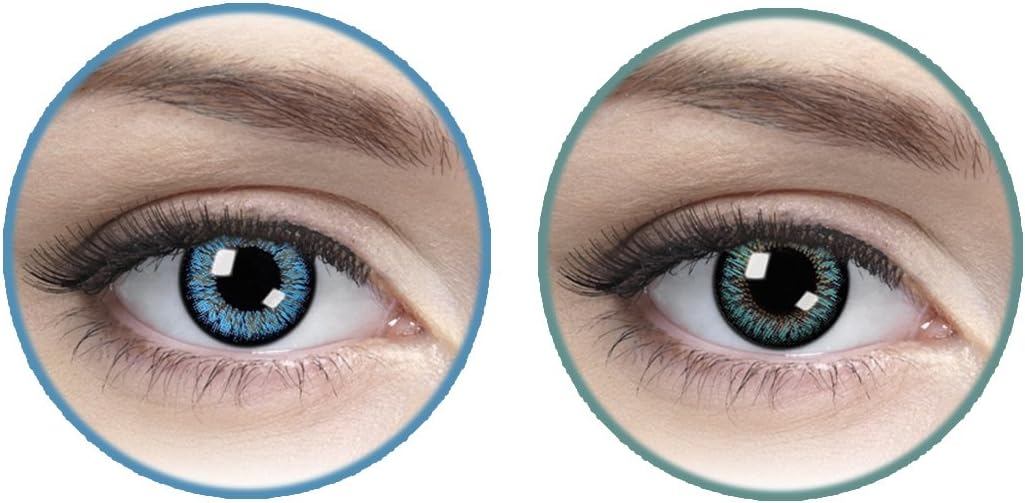 Charming Eyes Quarterly Contact Lens - 4 Units (Brilliant Blue, Ocean Green)