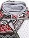 POGTMM Women's Casual Raglan Long Sleeve Bohemia Snowflake Print Pullover Hoodie Sweater (Petite M, Gray)