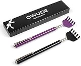 OWUDE Portable Extendable Back Scratcher Pack of 2 - Black & Purple view 1