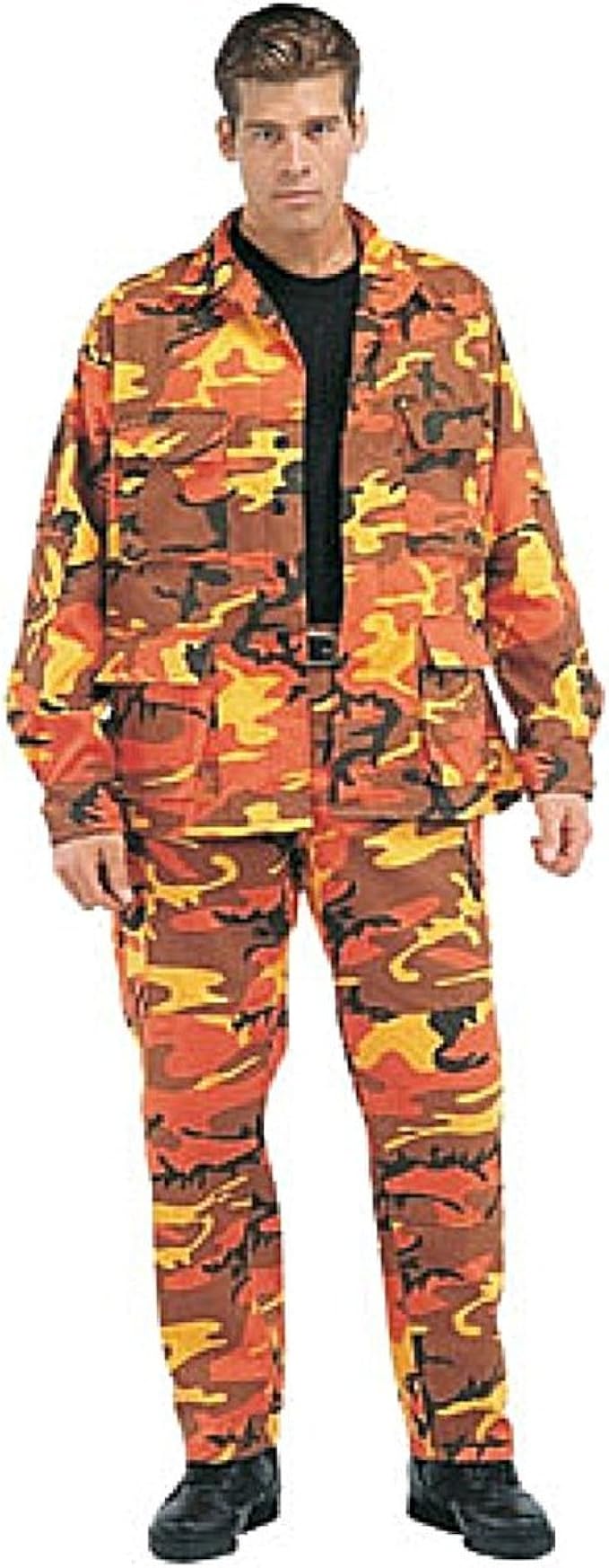 rothco bdu savage orange camo cargo pants