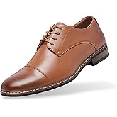 SILENTCARE Men's Oxford Formal Dress Shoes Business Comfortable Classic Lace Up Shoes