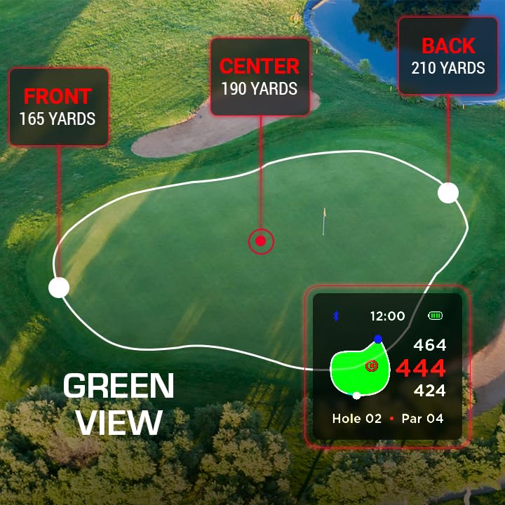 Rad Watch Golf GPS Watch Touchscreen, 42,000+ Courses, Pin Positioning, FCB Hazard Distances, Shot Tracker, Score Tracker, Green View, IPX7 Waterproof, Long Battery, Enhanced Charging & UI