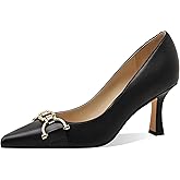 MOTIMODEN Women's Closed Toe High Heels Dress Pointed Toe Wedding Pump Shoes Prom Bridal Work Office Pumps for Women