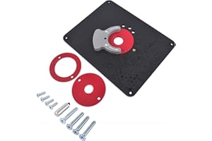 PRS4036 Series Precision Router Table Insert Plate Kit with Level-Loc Rings (Predrilled Holes) - Compatible with Bosch 1617 P