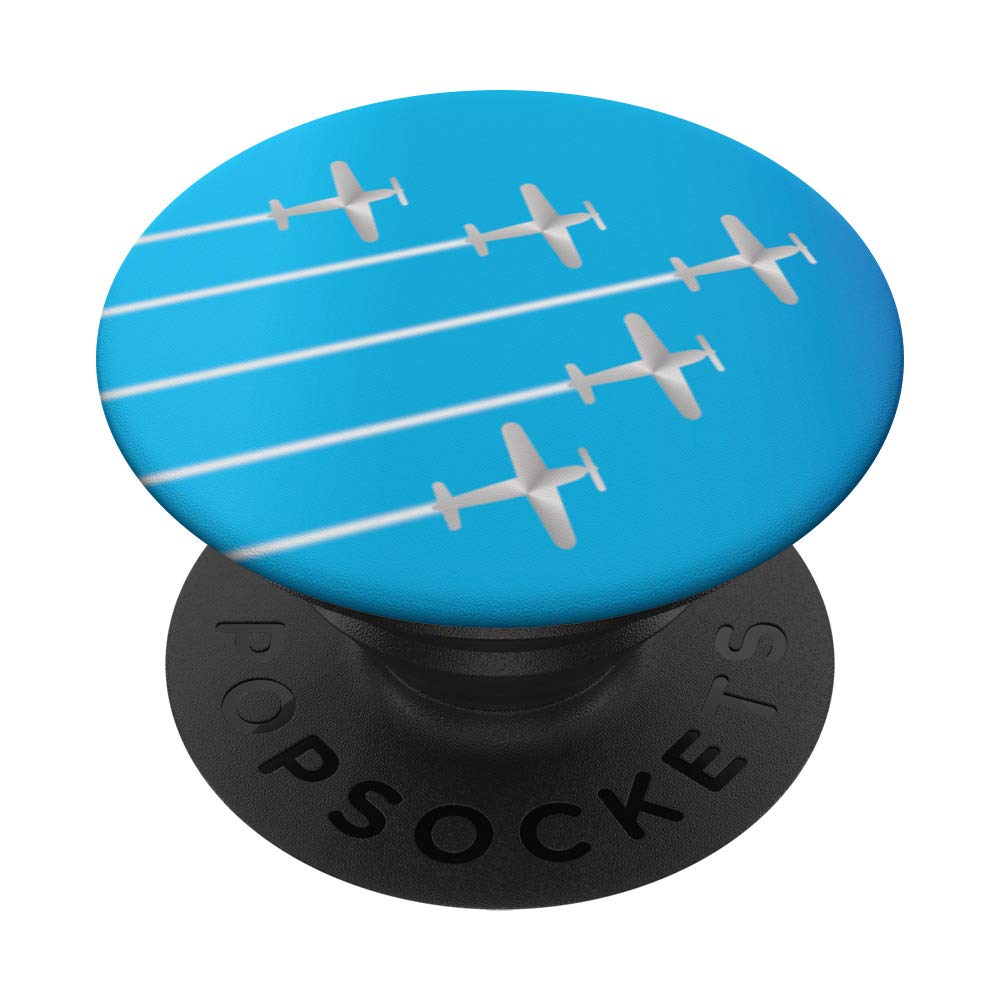 Airplanes Planes Flying With Contrails Aviation Themed Gift PopSockets PopGrip: Swappable Grip for Phones & Tablets