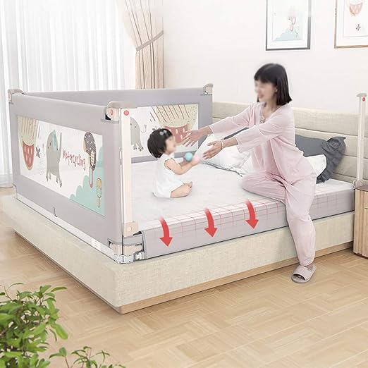 Amazon Co Jp ベビーフェンス 幼児用ベッドレール 高さ調節可能ベッドガードレール赤ちゃんや子供のための落下防止安全ガードレールcls 80 ホーム キッチン