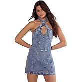 Nasty Gal Eyelet Denim Dress