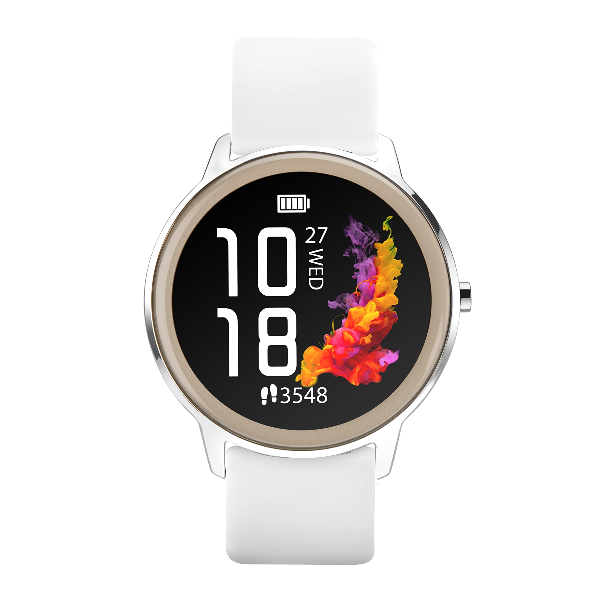 Sekonda Flex Womens Smart Watch with Heart Rate and Sleep Monitor, Daily Activity, Sports, Music, Weather and Message Functions, with Silicone Strap, 42 mm