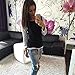 Fashion Splice Women Blouse Long Sleeve Casual Shirts Tops On Clearance