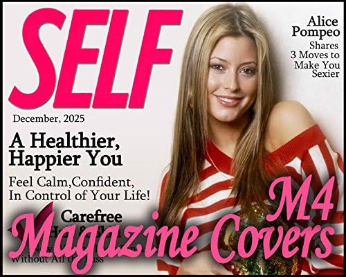 M4 Magazine Covers Senior Fashion Beauty Digital Photo Background Children PSD