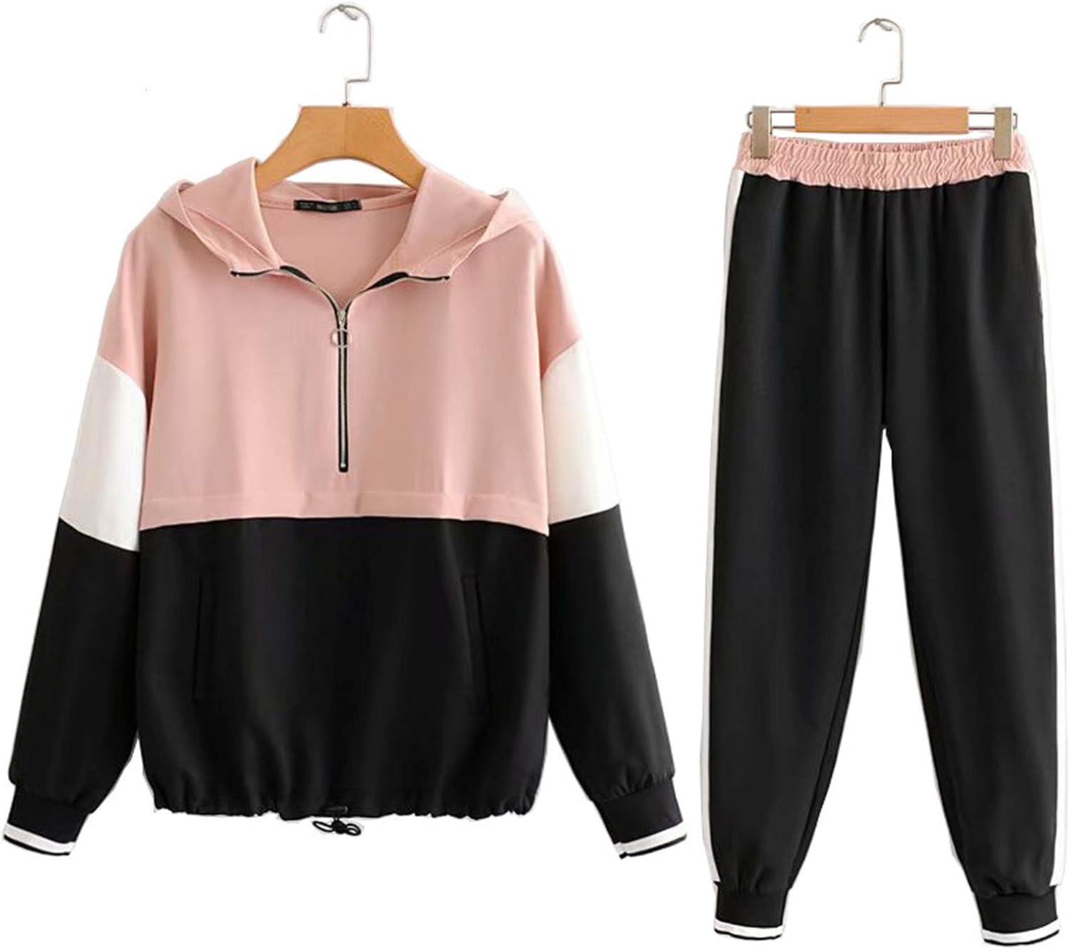 pink black tracksuit