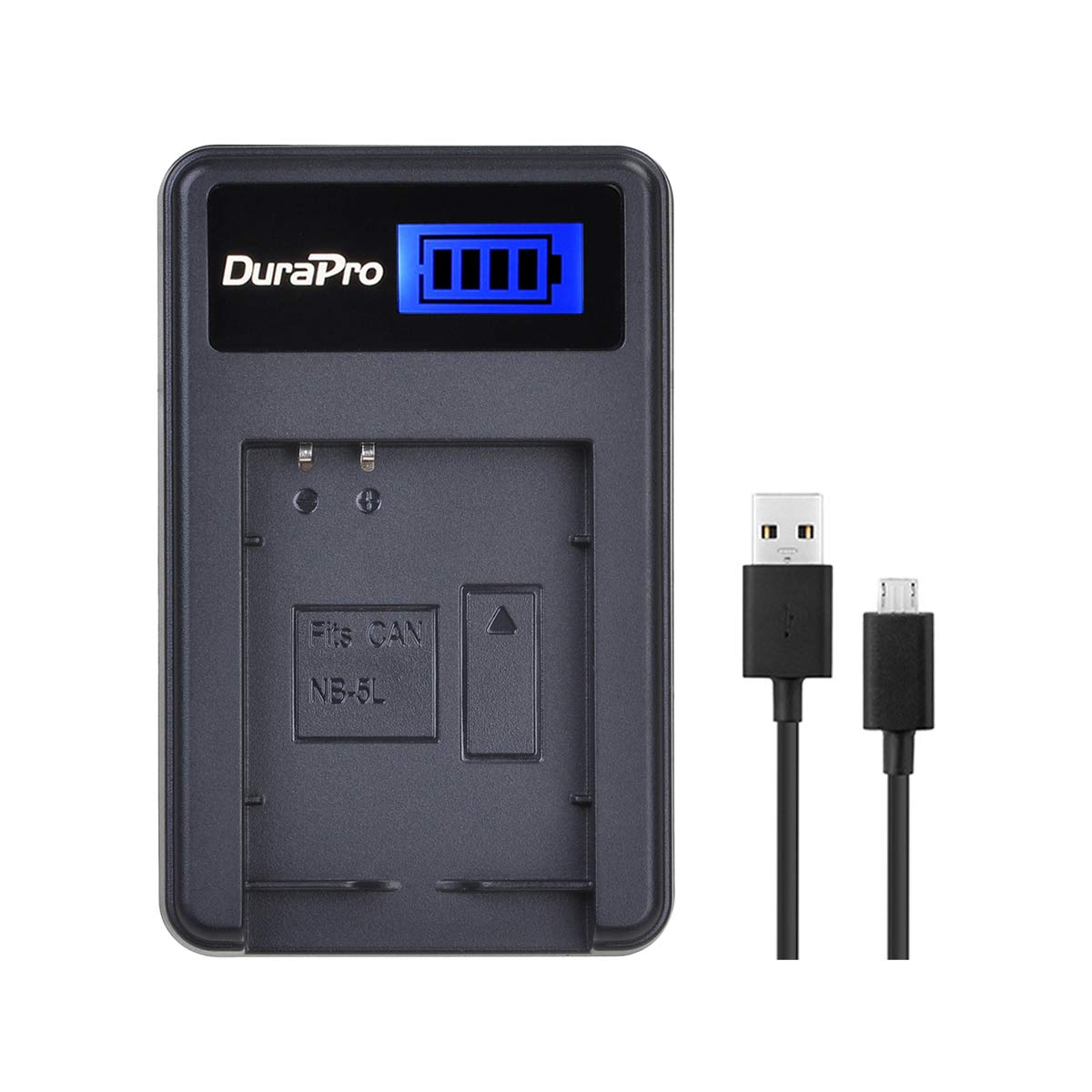 DuraPro NB-5L Battery LCD Charger Replacement for Canon PowerShot SX200 IS,SX210 IS,SD990 IS,SD700 IS,SD790 IS,SD800 IS,SD850 IS,SD870 IS,SD880 IS,SD890 IS,SD900,SD950 IS,SD970 IS Digital Cameras