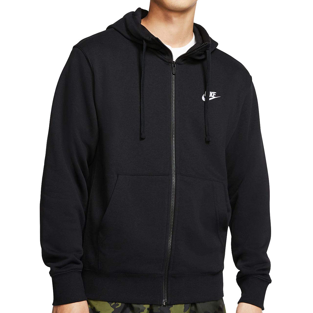 [ナイキ] クラブ フレンチテリー フルジップフーディ BV2649 010 ブラック/ホワイト M商品画像