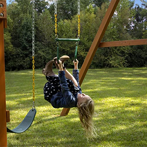Gorilla Playsets 010005AP Mountaineer Wooden Swing Set with Two