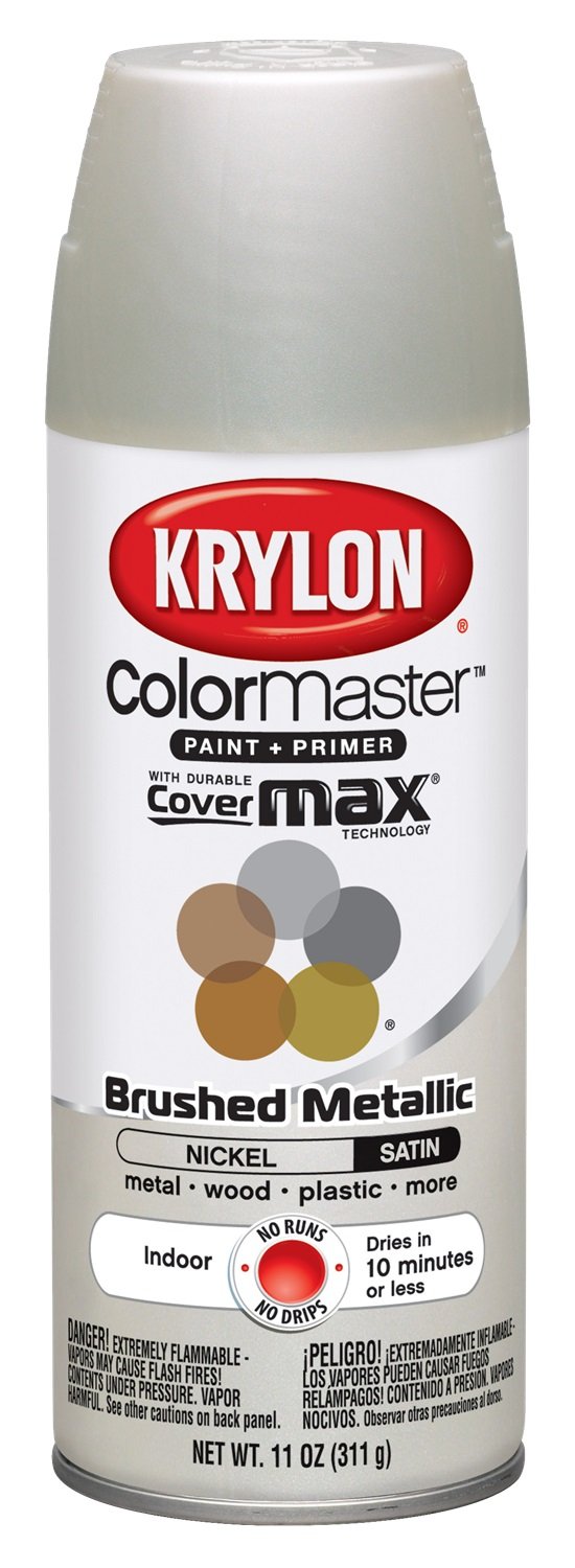Krylon K05125500 ColorMaster Paint Primer Brushed Metallic Spray Paint, Satin 724504112556 eBay