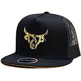 Lost Calf Iron Gold Flat Bill Adjustable Snapback Cap Hat