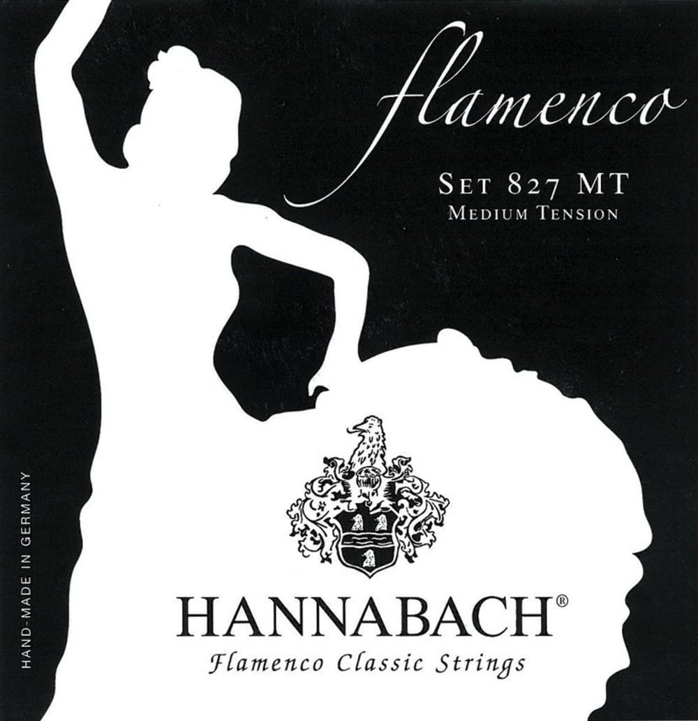 Hannabach classical guitar strings Flamenco Series 827 Medium Tension H/B2 Made in Germany - 8272MT