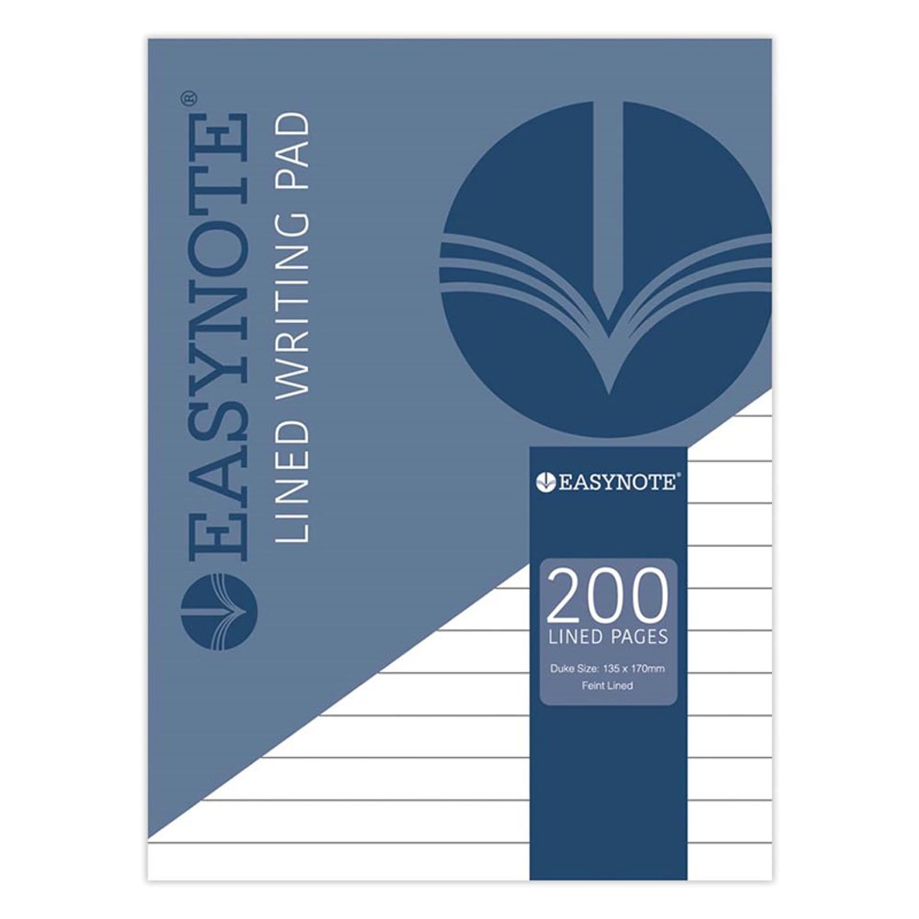 Just stationery 200 Sheets Lined Duke Pad, 3254, White