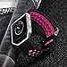 Lwsengme Fitbit Blaze Replacement Band,Silicone Watch Strap Adjustbable Wrist Band for Fitbit Blaze not Include Frame (Black/Pink-02)