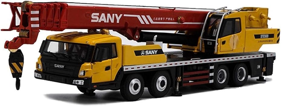 Amazon Co Jp 車モデルキット 1 43トラッククレーン合金工学車両モデルダイカストクレーンモデル大人グッズ玩具ギフト用子供イエロー おもちゃ