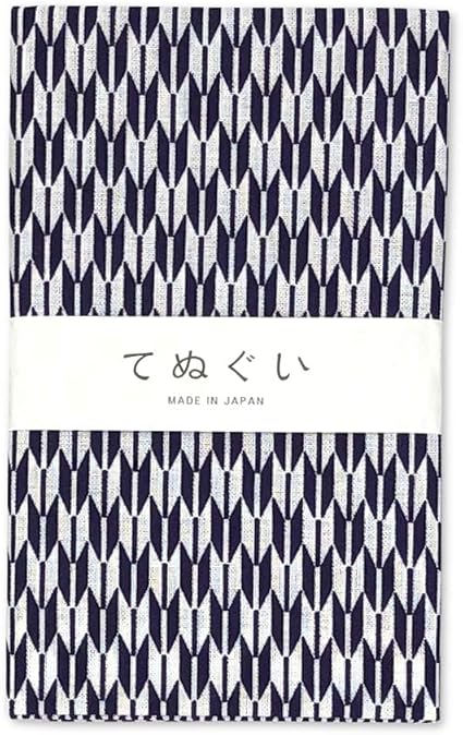Amazon 手ぬぐい 小紋柄 矢羽 切りっぱなし 手ぬぐい ホーム キッチン オンライン通販
