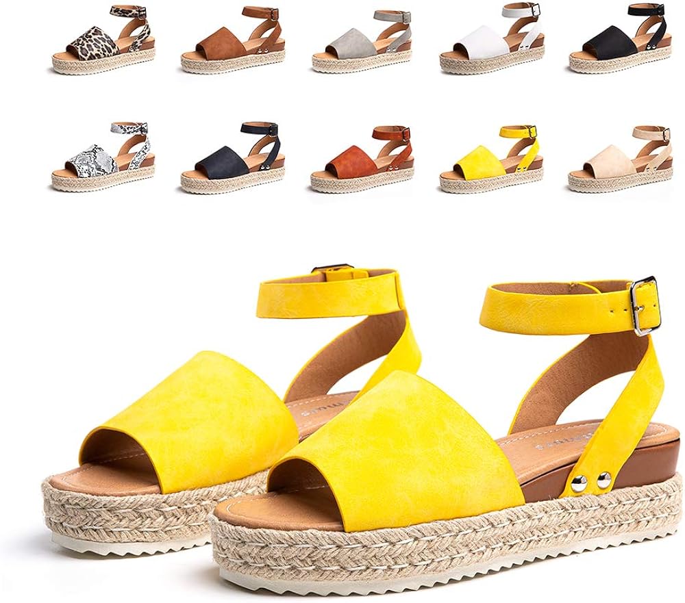 Sandales Compensees Femme Ete Espadrille Femmes Chaussures ...
