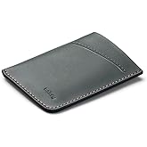 Bellroy Card Sleeve (Premium Leather Card Holder or Minimalist Wallet, Holds 2-8 Cards or Business Cards, Folded Note Storage) - Everglade