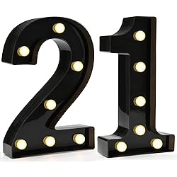 Pooqla Decorative Led Light Up Number