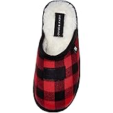 Lucky Brand Boy's Plaid Scuff Slippers – Cozy Comfort with Stylish Plaid Design for Boys