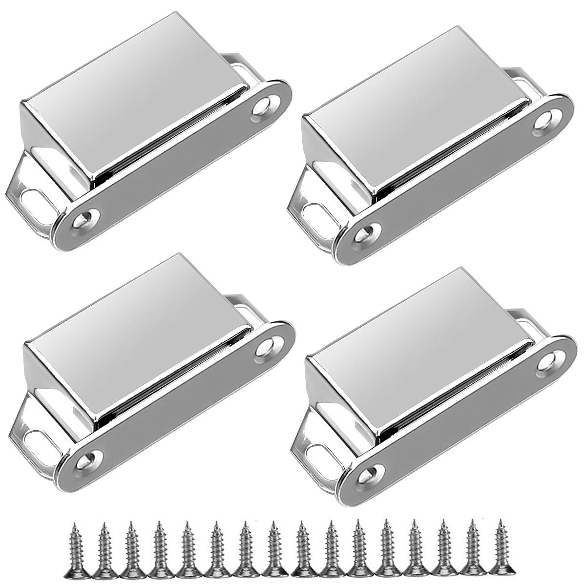 Magnetic Catches 4 Pack Magnetic Door Catch 6kg Magnetic Door Catches for Cupboards Cabinets, Door Magnets for Kitchen Wardrobe Magnets Door Closure
