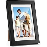 TWING 4x6 Picture Frame,Display Pictures 3x5 with Mat or 4x6 Without Mat,Small Picture Frame for Wall and Table Top Display,Black,1 Pack