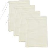 Cheesecloth Bags for Straining,Reusable Cold Brew Coffee Cheese Cloths Strainer,Large Nut Milk Tea Juice Bag,100% Natural Cot