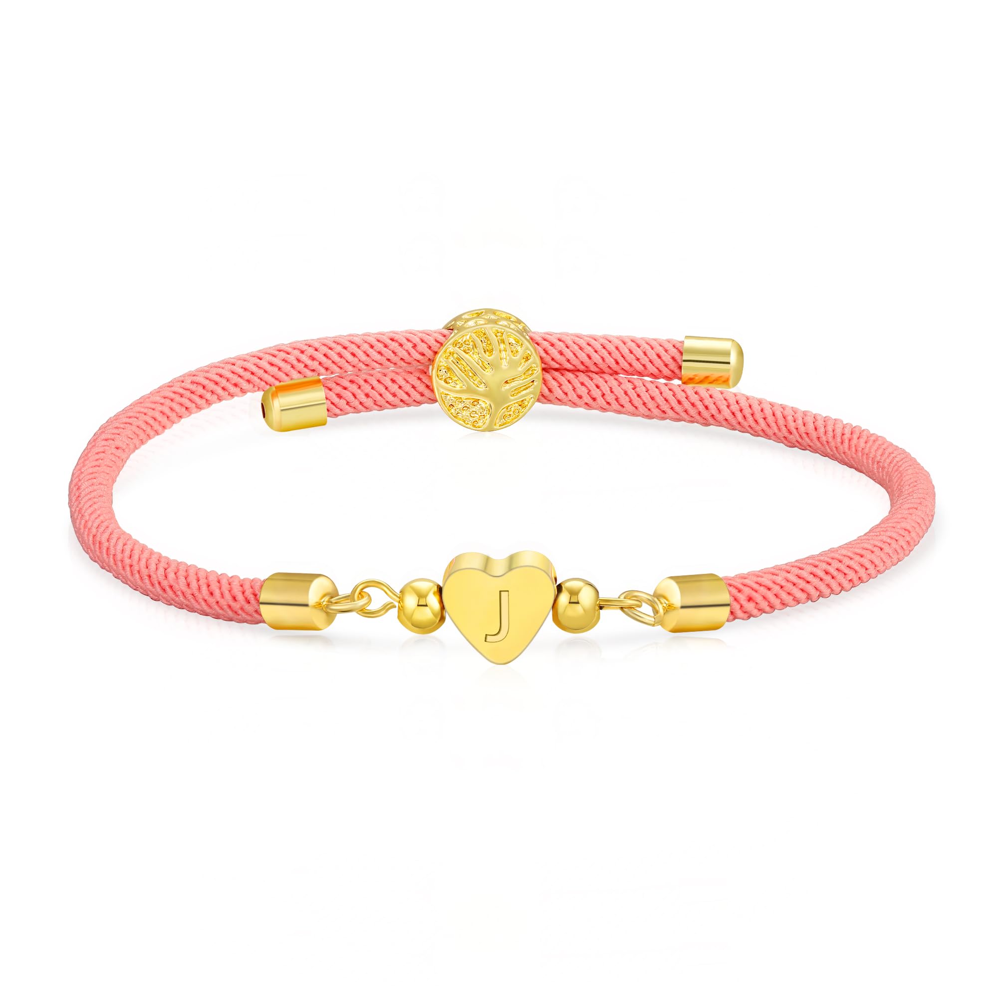 Photo 1 of WEDDINEN Initial J Bracelets Dainty Heart Love Letter Bracelets for Teen Girls,Charm Teenage Name Bracelet Kids Tween Girl Women Trendy Jewelry Graduation Birthday Party Gift for Little Girls