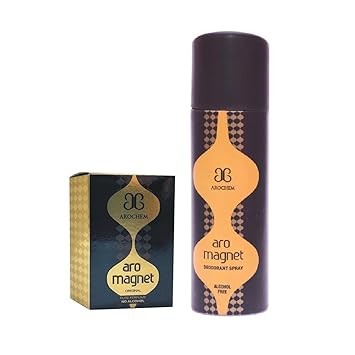 Arochem Aro Magnet Deodorant and Aro Magnet Attar, Combo of 2