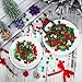 WILLBOND 1200 Pieces Christmas Craft Embellishments Set, Resin Buttons, Bells & Pom Pom Ornaments for DIY Craft Sewing Decoration Accessories