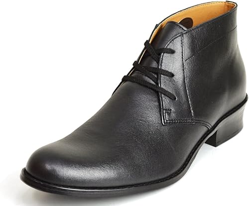 Amazon アントレー 本革 チャッカブーツ デザートブーツ ブーツ メンズ 靴 紳士靴 男性用 革靴 27cm Black ブラック Antley アントレー ブーツ