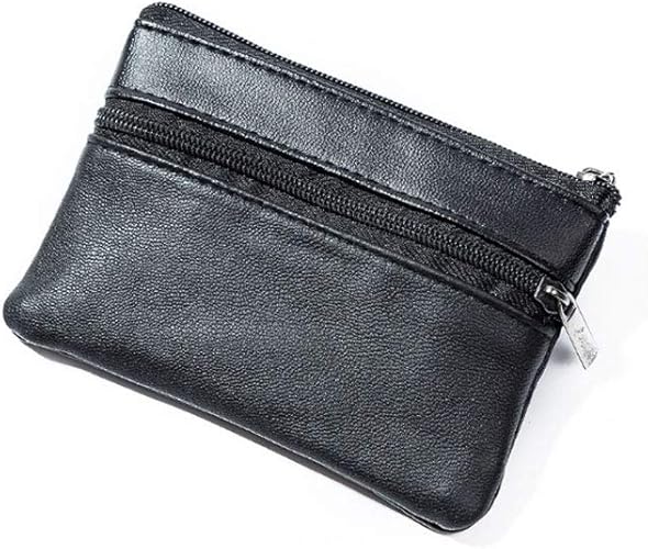 Amazon Iholly 羊革 レザー 小銭入れ コインケース メンズ 財布 薄型 小型 カードケース ブラック 2ポケット Iholly 小銭入れ