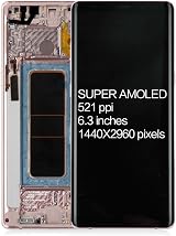 LADYSON Samsung Galaxy Note 8 LCD Screen Pink w/ Frame N9500 N950F N950U Display view 2
